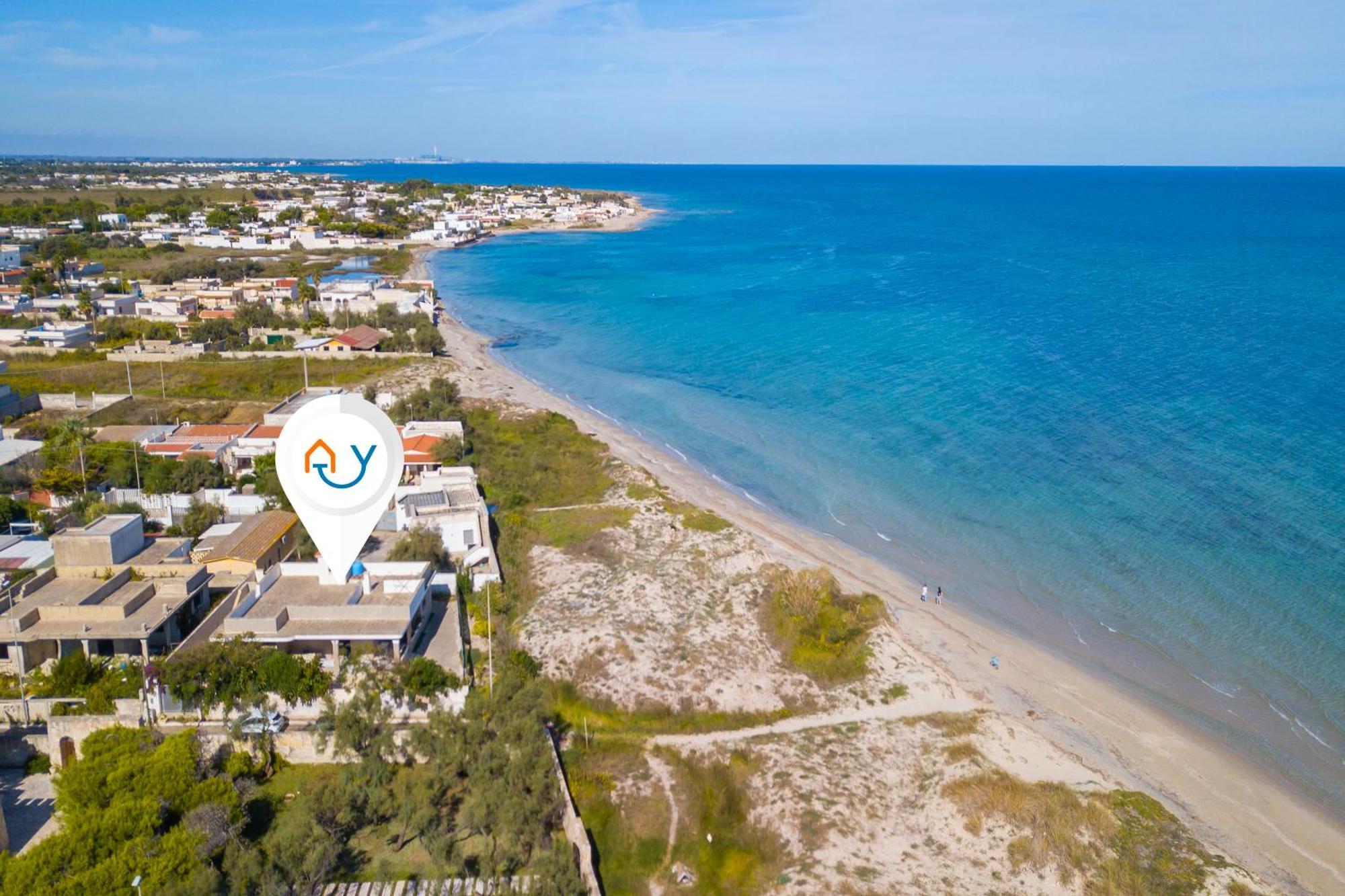 Villa Dei Fanti On The Sandy Beach - Happy Rentals Lecce Exterior foto